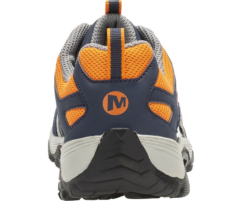 Merrell Moab FST Low Vedenpitävät Lasten Tennarit Laivastonsininen Harmaat Oranssi | 38774K-2SN