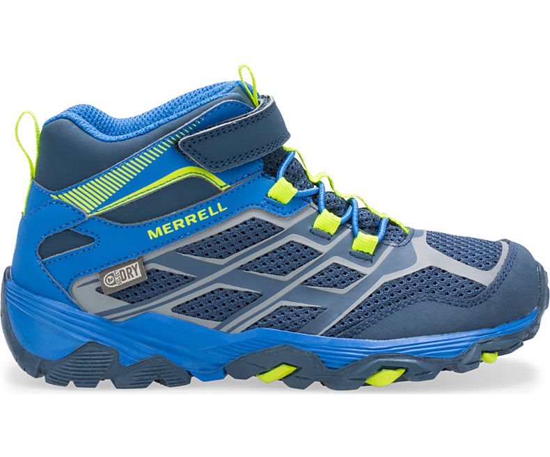 Merrell Moab FST Mid A/C Vedenpitävät Boot Lasten Saappaat Laivastonsininen Sininen | 30140K-2HB