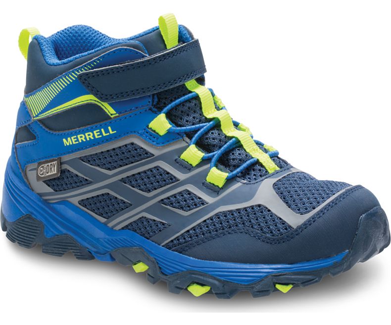 Merrell Moab FST Mid A/C Vedenpitävät Boot Lasten Saappaat Laivastonsininen Sininen | 30140K-2HB