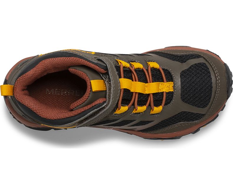 Merrell Moab FST Mid A/C Vedenpitävät Boot Lasten Saappaat Tummanoliivinvihreä | 30140K-2HD