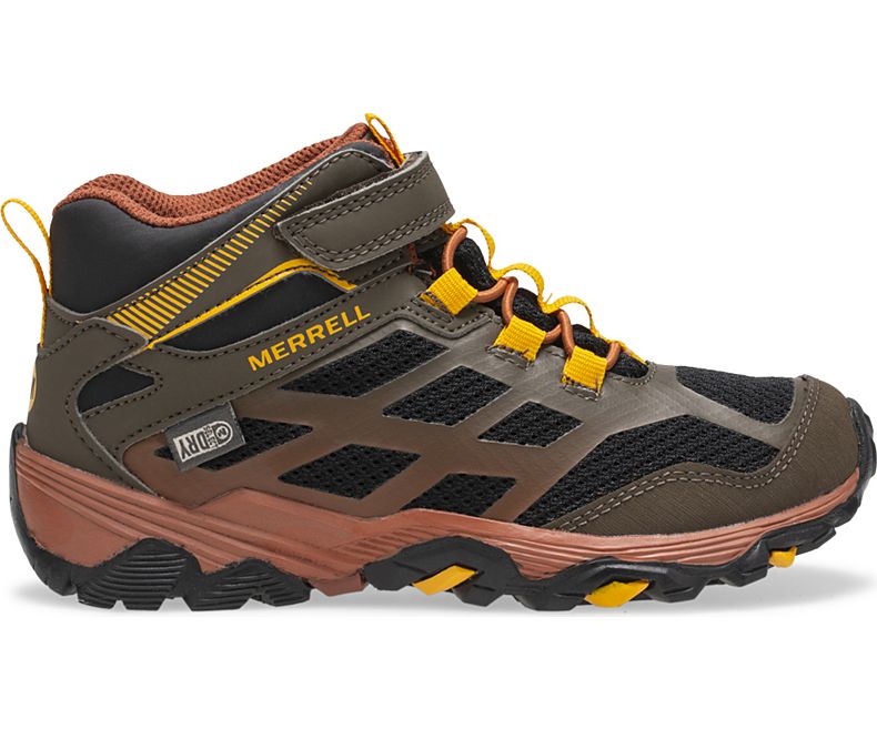 Merrell Moab FST Mid A/C Vedenpitävät Boot Lasten Saappaat Tummanoliivinvihreä | 30140K-2HD