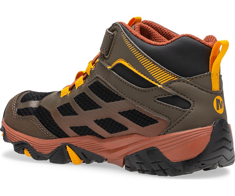 Merrell Moab FST Mid A/C Vedenpitävät Boot Lasten Saappaat Tummanoliivinvihreä | 30140K-2HD