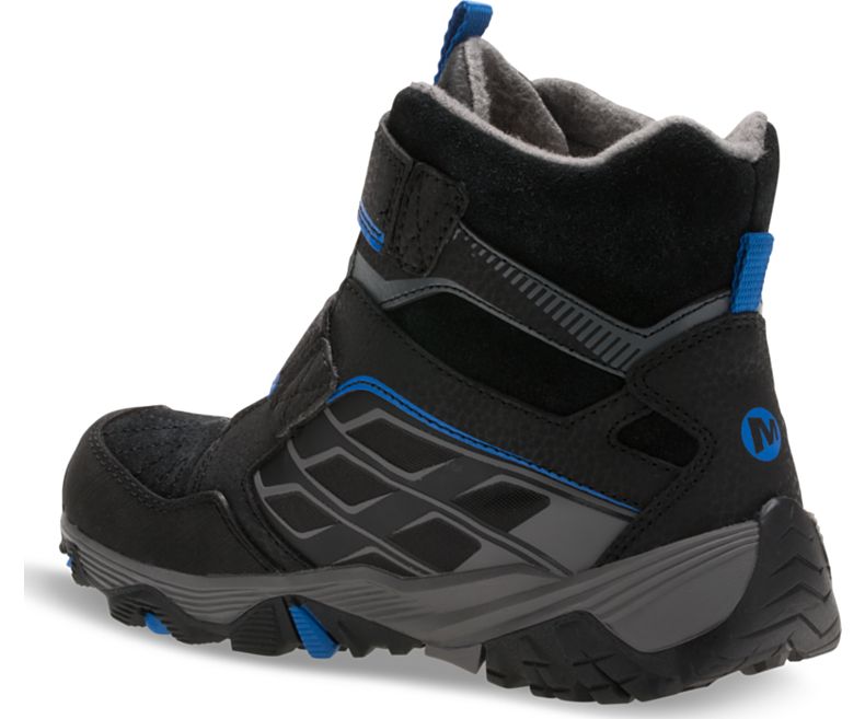 Merrell Moab FST Polar Mid A/C Vedenpitävät Boot Lasten Saappaat Mustat | 30713K-2HB