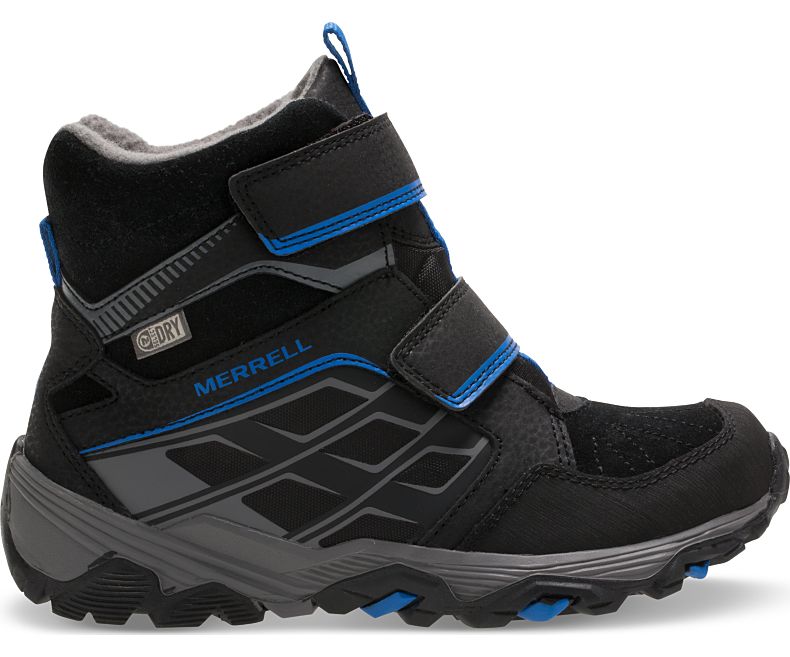 Merrell Moab FST Polar Mid A/C Vedenpitävät Boot Lasten Saappaat Mustat | 30713K-2HB