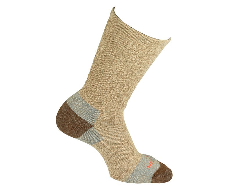 Merrell Moab Hiker Crew Sock Naisten Sukat Khaki | 42870W-1SK