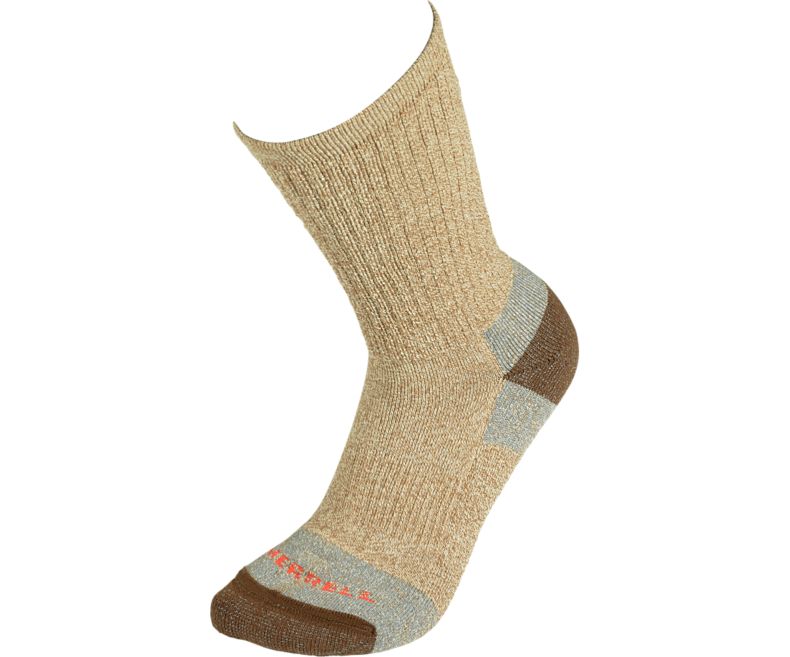 Merrell Moab Hiker Crew Sock Naisten Sukat Khaki | 42870W-1SK