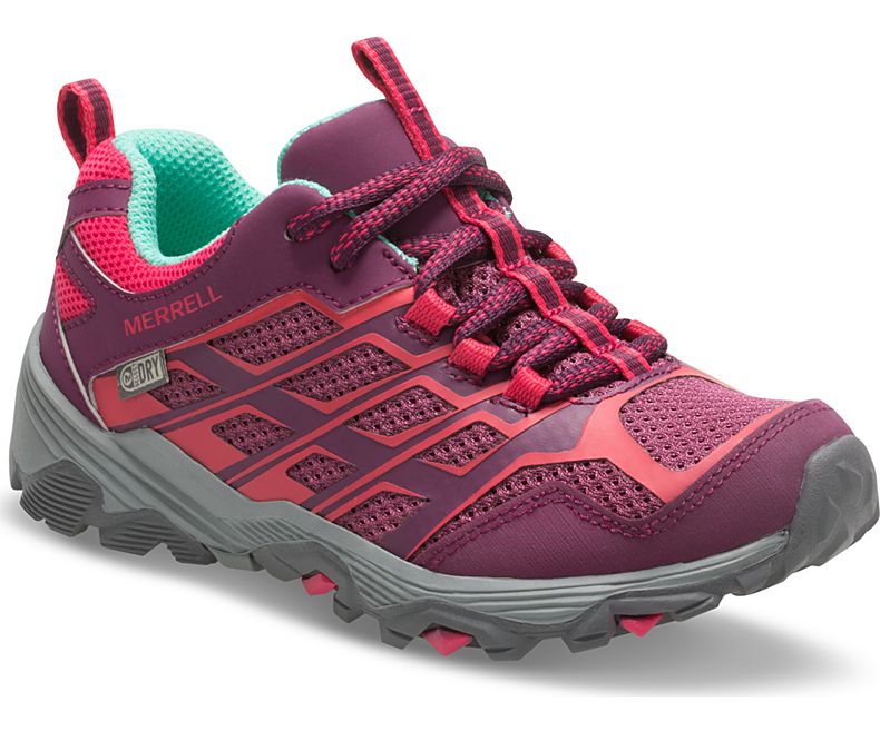 Merrell Moab Low Vedenpitävät Sneaker Lasten Saappaat Pinkki | 30141K-1SR