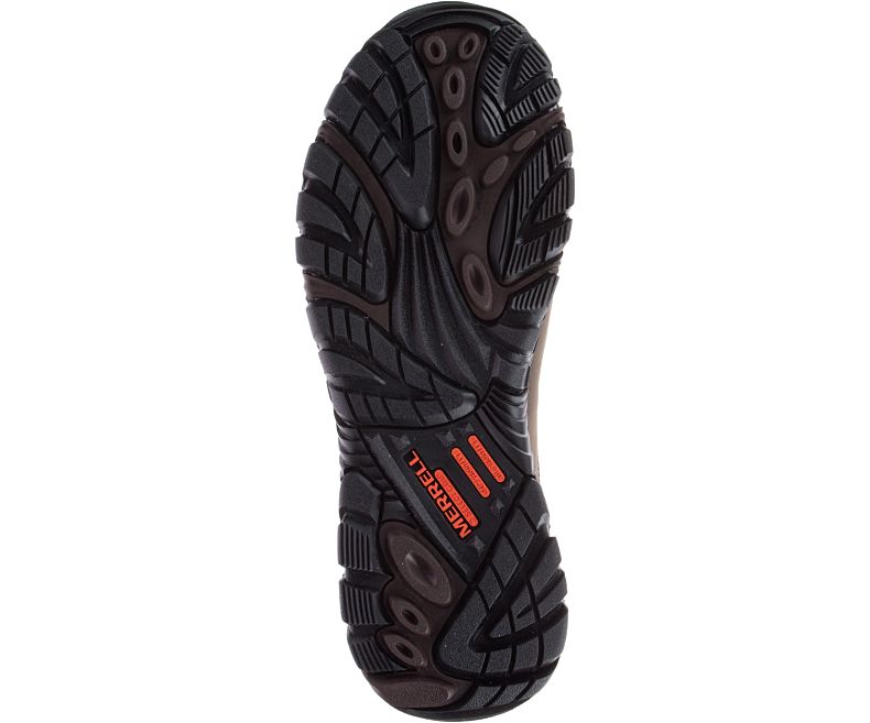 Merrell Moab Rover Moc Comp Varvas Työ Shoe Miesten Pistokkaat Tummanruskea | 31154M-2CD