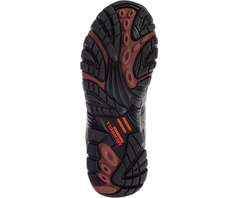 Merrell Moab Vertex Mid Vedenpitävät Comp Varvas Työ Boot Miesten Työsaappaat Oliivinvihreä Punainen | 38741M-2WO