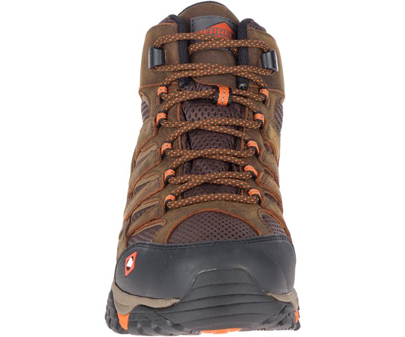 Merrell Moab Vertex Mid Vedenpitävät SR Työ Boot Miesten Työsaappaat Suklaa | 38744M-2WC