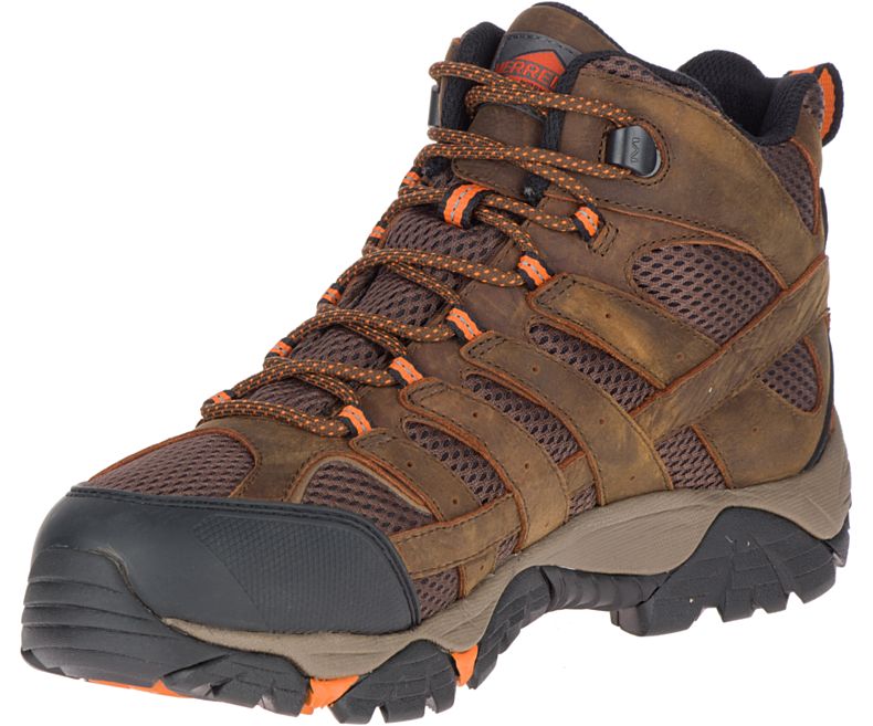 Merrell Moab Vertex Mid Vedenpitävät SR Työ Boot Miesten Työsaappaat Suklaa | 38744M-2WC