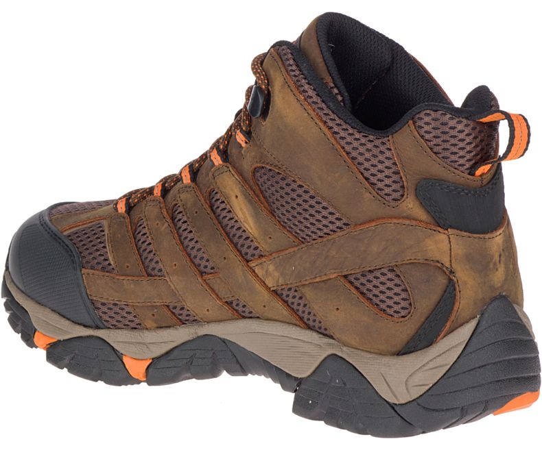 Merrell Moab Vertex Mid Vedenpitävät SR Työ Boot Miesten Työsaappaat Suklaa | 38744M-2WC