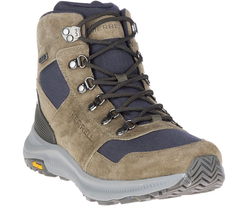 Merrell Ontario 85 Mid Vedenpitävät Miesten Vaelluskengät Oliivinvihreä | 39219M-2HB