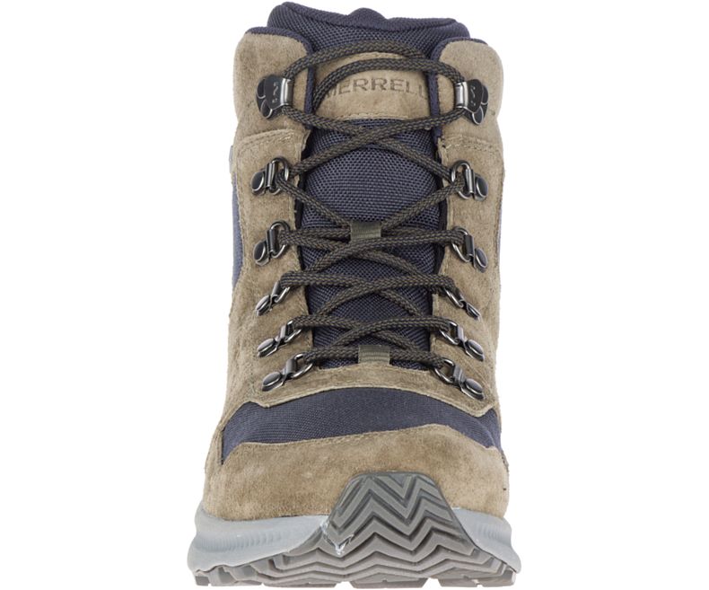 Merrell Ontario 85 Mid Vedenpitävät Miesten Vaelluskengät Oliivinvihreä | 39219M-2HB