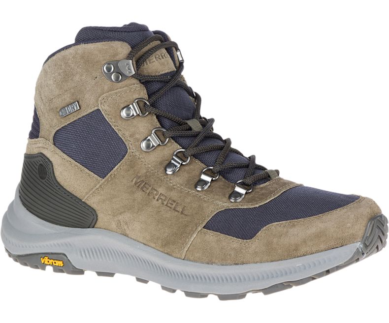 Merrell Ontario 85 Mid Vedenpitävät Miesten Vaelluskengät Oliivinvihreä | 39219M-2HB