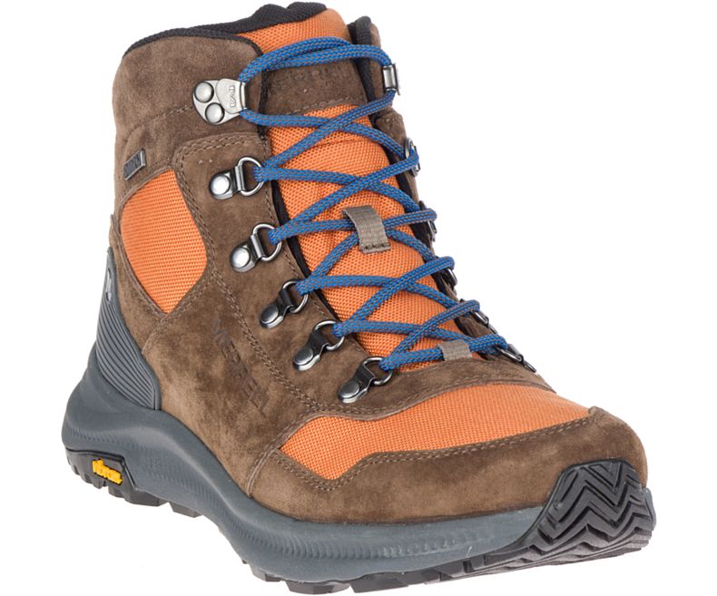 Merrell Ontario 85 Mid Vedenpitävät Miesten Vaelluskengät Oranssi | 39219M-2HO