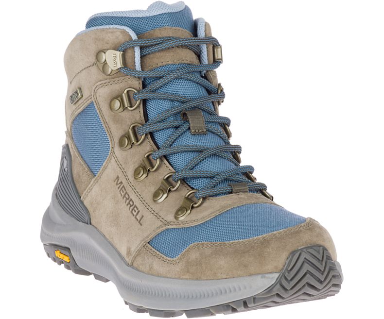 Merrell Ontario 85 Mid Vedenpitävät Naisten Vaelluskengät Oliivinvihreä | 39218W-1HO