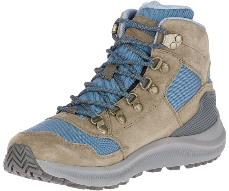 Merrell Ontario 85 Mid Vedenpitävät Naisten Vaelluskengät Oliivinvihreä | 39218W-1HO