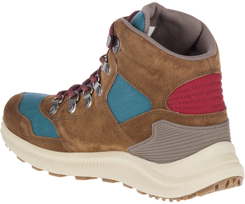 Merrell Ontario 85 Mid Vedenpitävät Naisten Vaelluskengät Ruskea Turkoosi | 39218W-1WB