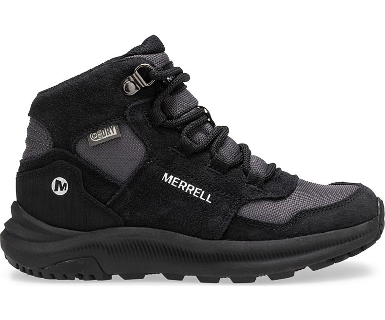 Merrell Ontario 85 Vedenpitävät Lasten Saappaat Mustat | 40912K-1HB