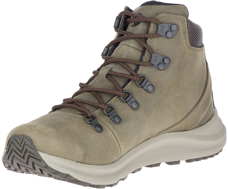 Merrell Ontario Mid Miesten Vaelluskengät Oliivinvihreä | 35913M-2HO