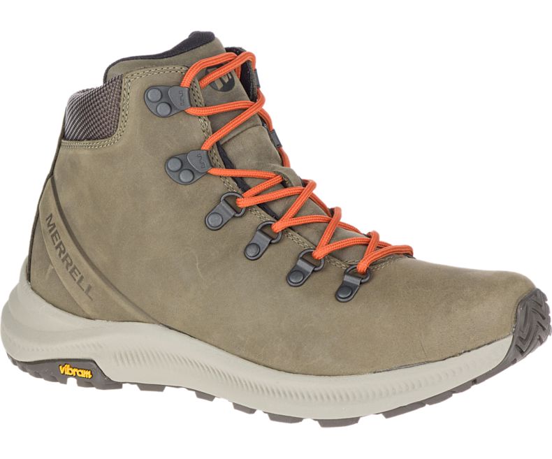 Merrell Ontario Mid Miesten Vaelluskengät Oliivinvihreä | 35913M-2HO