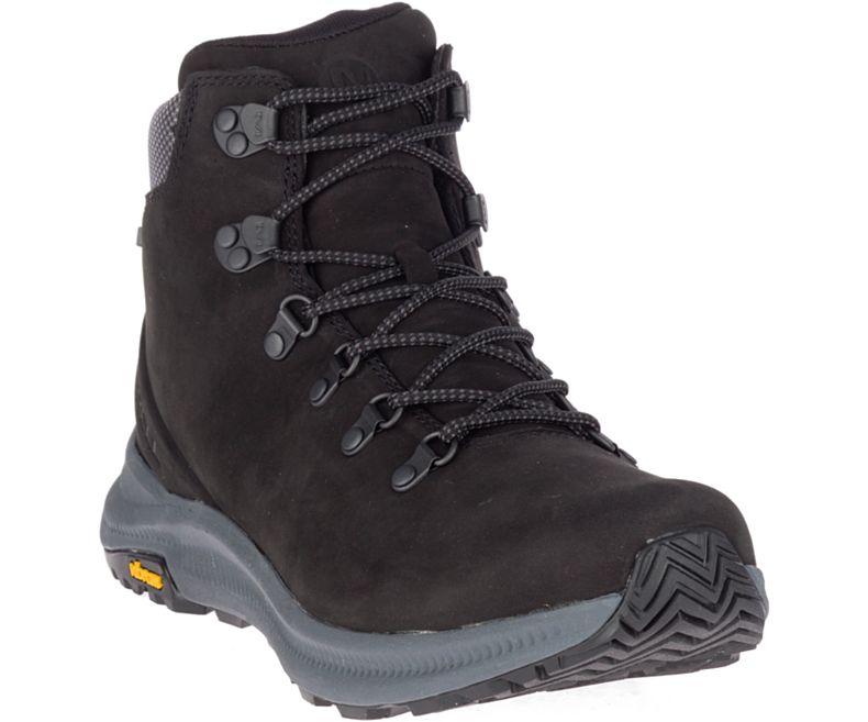 Merrell Ontario Mid Vedenpitävät Miesten Vaelluskengät Mustat | 35911M-2HB