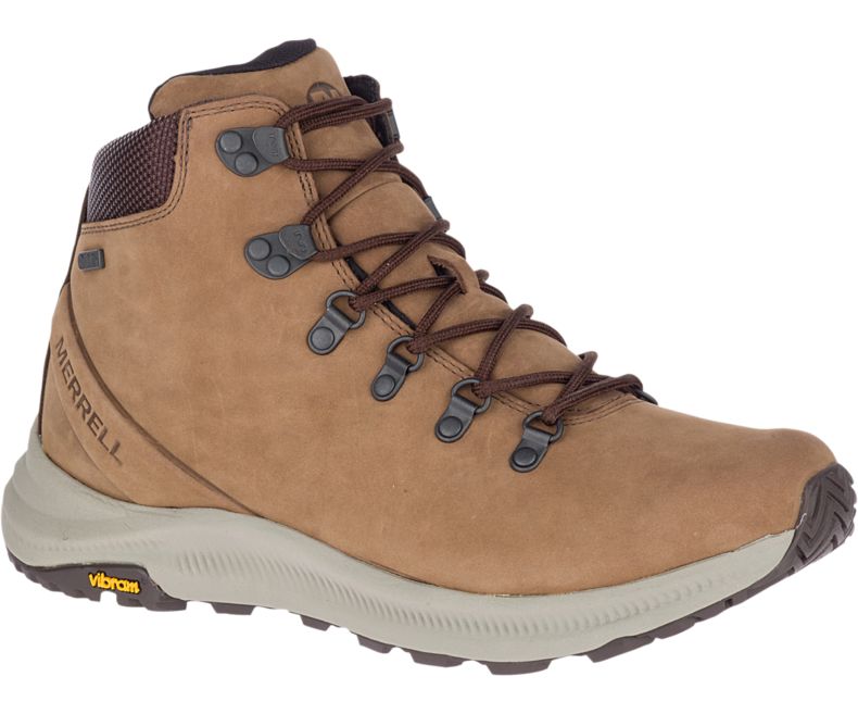 Merrell Ontario Mid Vedenpitävät Miesten Vaelluskengät Tummanruskea | 35911M-2HD