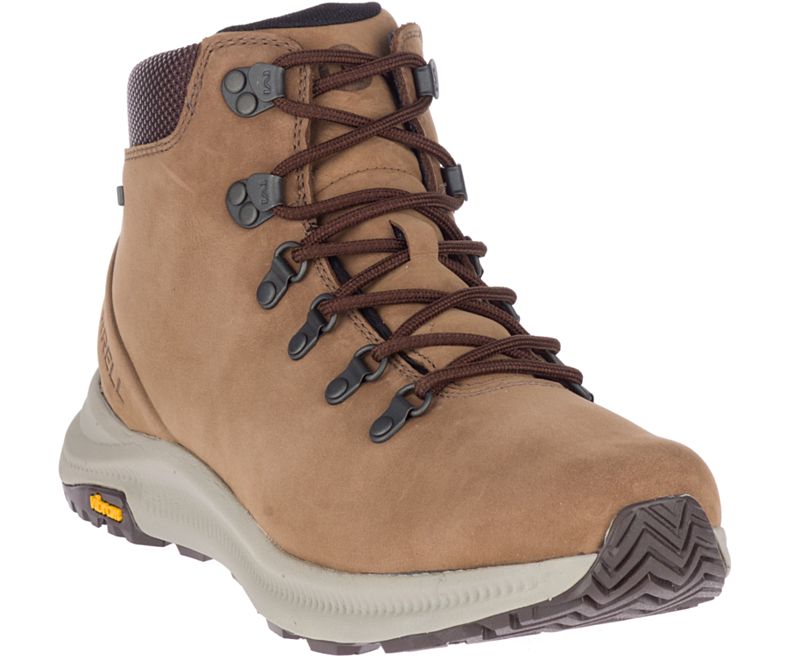 Merrell Ontario Mid Vedenpitävät Miesten Vaelluskengät Tummanruskea | 35911M-2HD