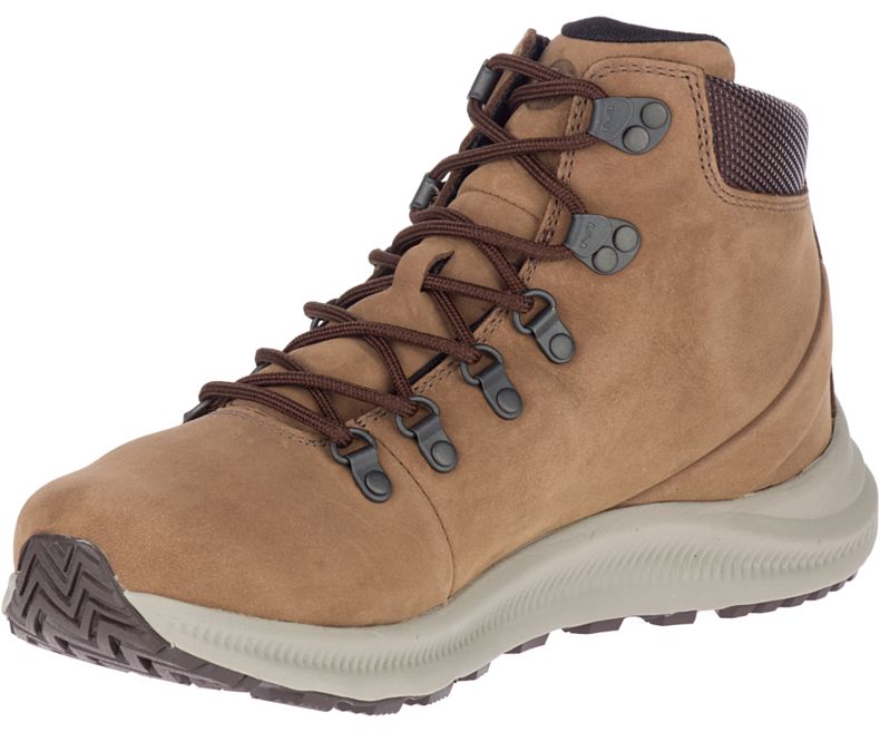 Merrell Ontario Mid Vedenpitävät Miesten Vaelluskengät Tummanruskea | 35911M-2HD