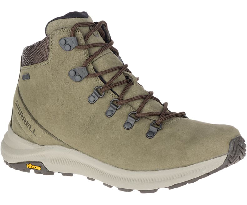 Merrell Ontario Mid Vedenpitävät Miesten Vaelluskengät Oliivinvihreä | 35911M-2HO