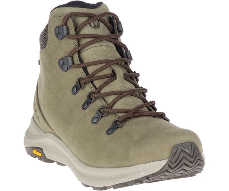 Merrell Ontario Mid Vedenpitävät Miesten Vaelluskengät Oliivinvihreä | 35911M-2HO