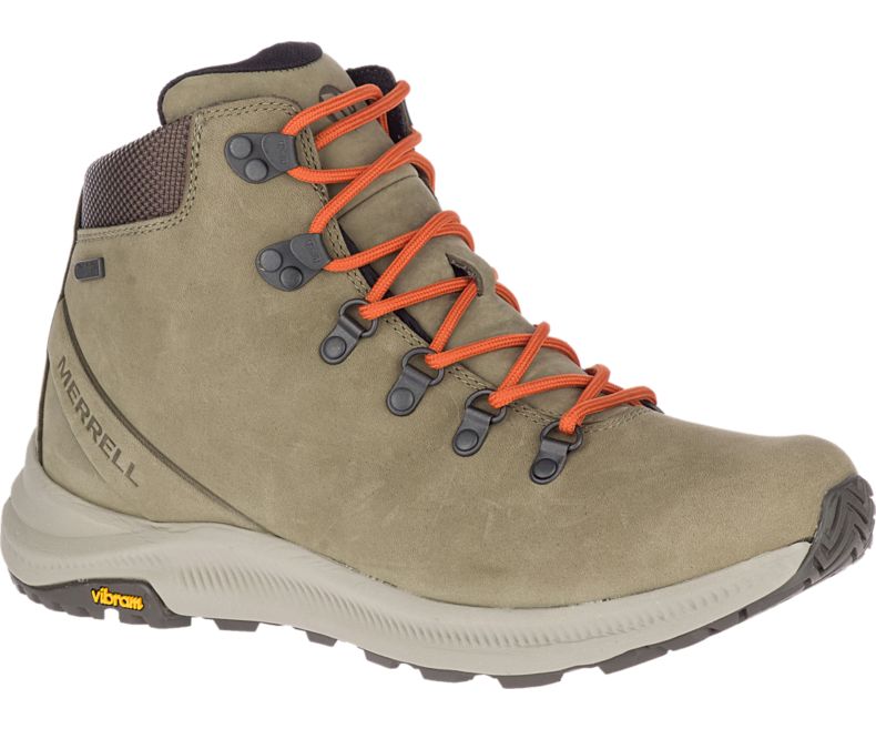 Merrell Ontario Mid Vedenpitävät Miesten Vaelluskengät Oliivinvihreä | 35911M-2HO