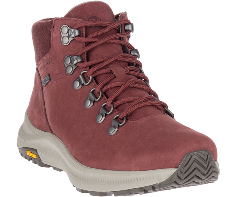 Merrell Ontario Mid Vedenpitävät Naisten Vaelluskengät Tummanpunainen | 35912W-1HA