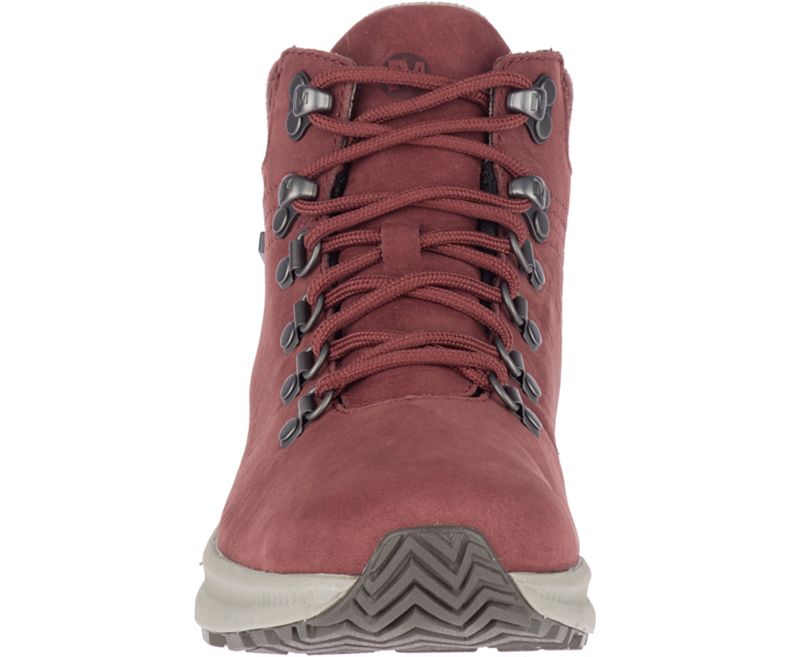 Merrell Ontario Mid Vedenpitävät Naisten Vaelluskengät Tummanpunainen | 35912W-1HA