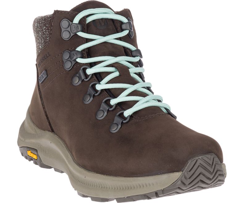 Merrell Ontario Mid Vedenpitävät Naisten Vaelluskengät Tummanruskea | 35912W-1HD