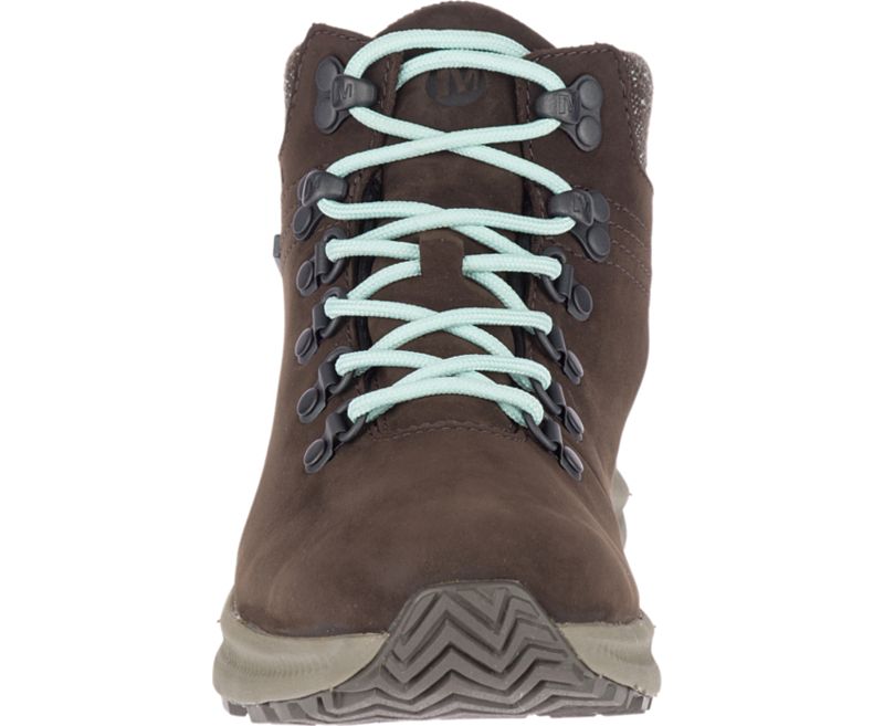 Merrell Ontario Mid Vedenpitävät Naisten Vaelluskengät Tummanruskea | 35912W-1HD