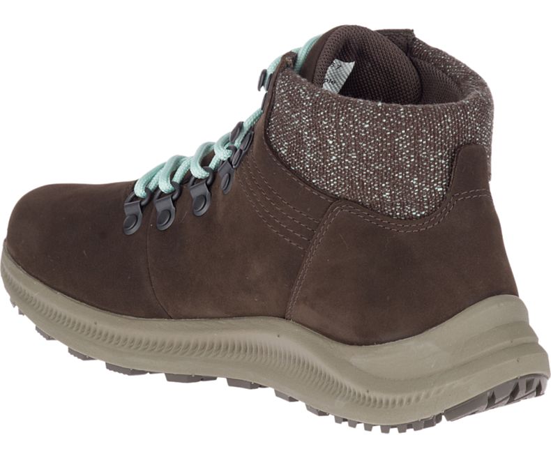 Merrell Ontario Mid Vedenpitävät Naisten Vaelluskengät Tummanruskea | 35912W-1HD