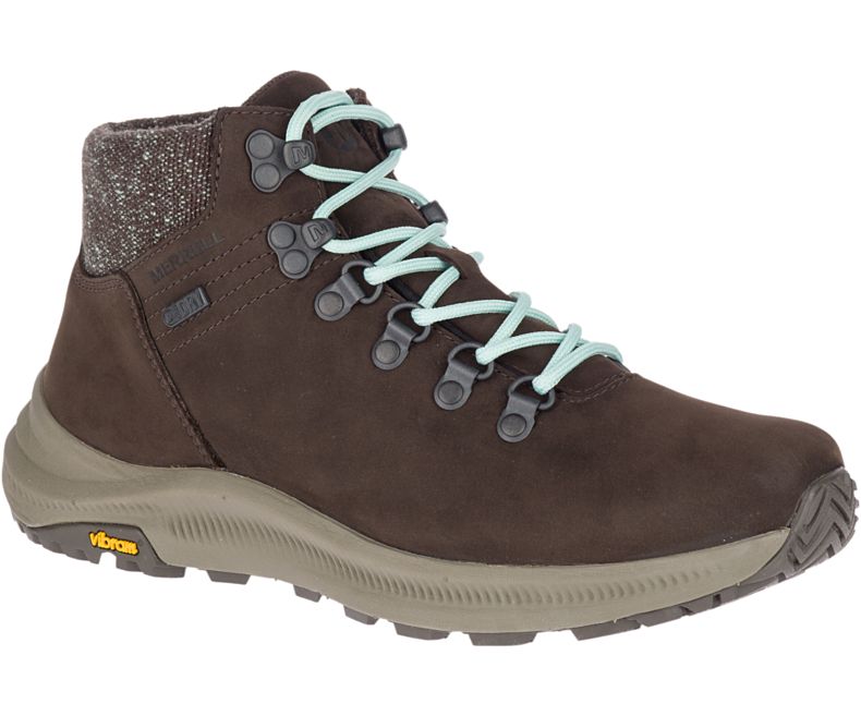 Merrell Ontario Mid Vedenpitävät Naisten Vaelluskengät Tummanruskea | 35912W-1HD