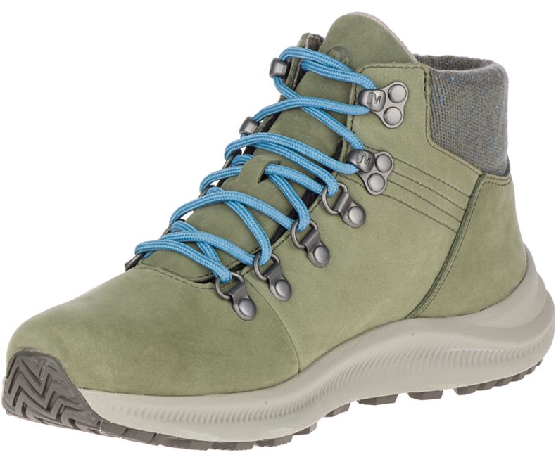 Merrell Ontario Mid Vedenpitävät Naisten Vaelluskengät Vihreä | 35912W-1HG