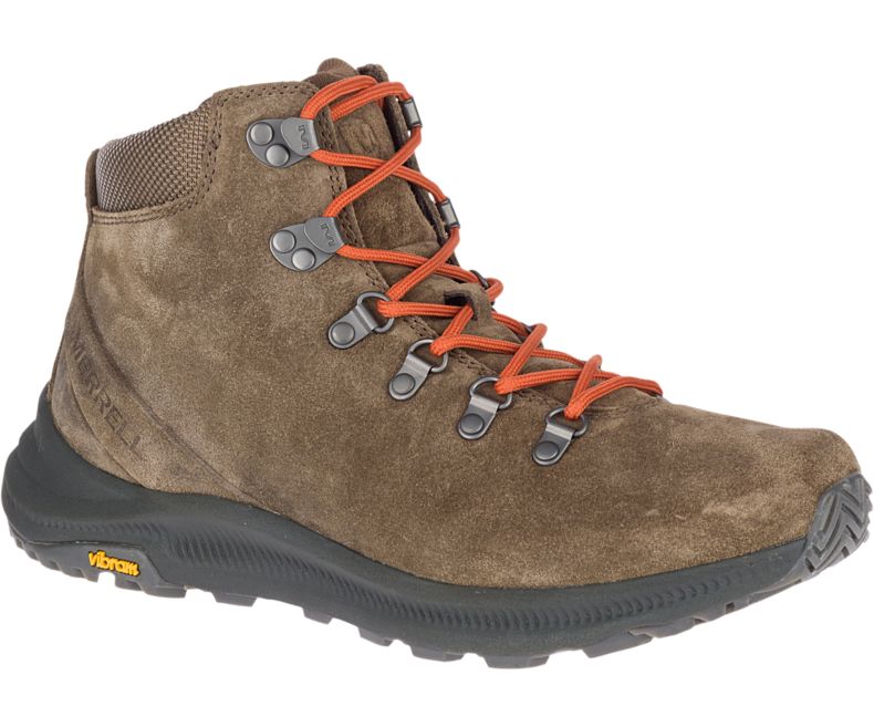 Merrell Ontario Mokka Mid Miesten Vaelluskengät Tummankhaki | 40757M-2HD