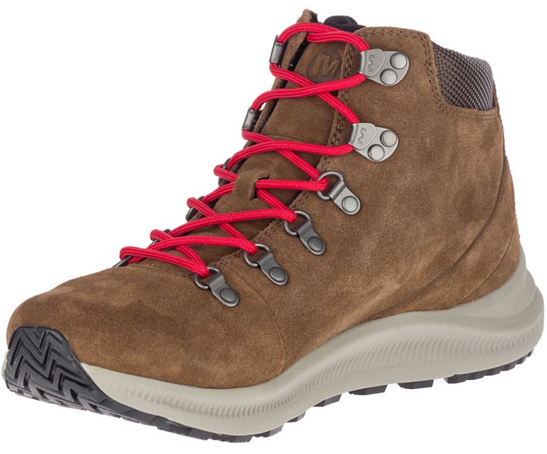 Merrell Ontario Mokka Mid Miesten Vaelluskengät Tummanruskea | 40757M-2WA