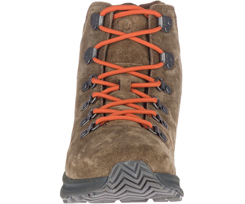 Merrell Ontario Mokka Mid Miesten Vaelluskengät Tummankhaki | 40757M-2WD