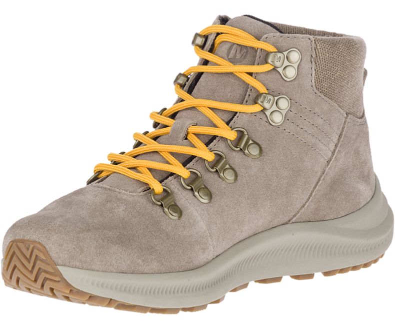 Merrell Ontario Mokka Mid Naisten Vaelluskengät Ruskea Keltainen | 40756W-1HA