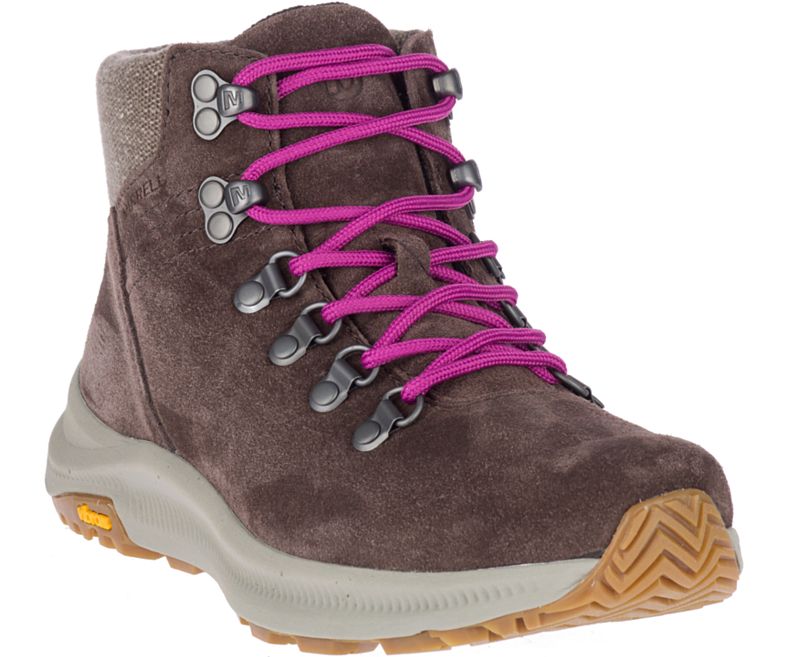 Merrell Ontario Mokka Mid Naisten Vaelluskengät Ruskea Pinkki | 40756W-1HB