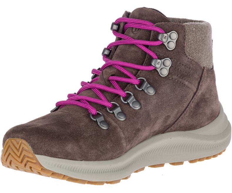 Merrell Ontario Mokka Mid Naisten Vaelluskengät Ruskea Pinkki | 40756W-1HB