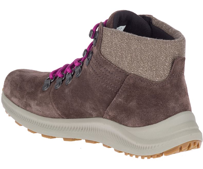 Merrell Ontario Mokka Mid Naisten Vaelluskengät Ruskea Pinkki | 40756W-1HB