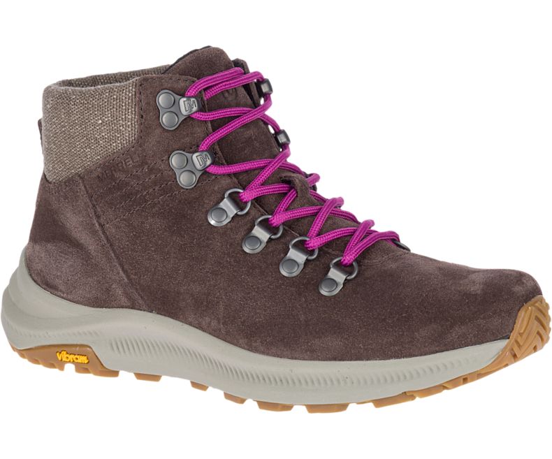 Merrell Ontario Mokka Mid Naisten Vaelluskengät Ruskea Pinkki | 40756W-1HB