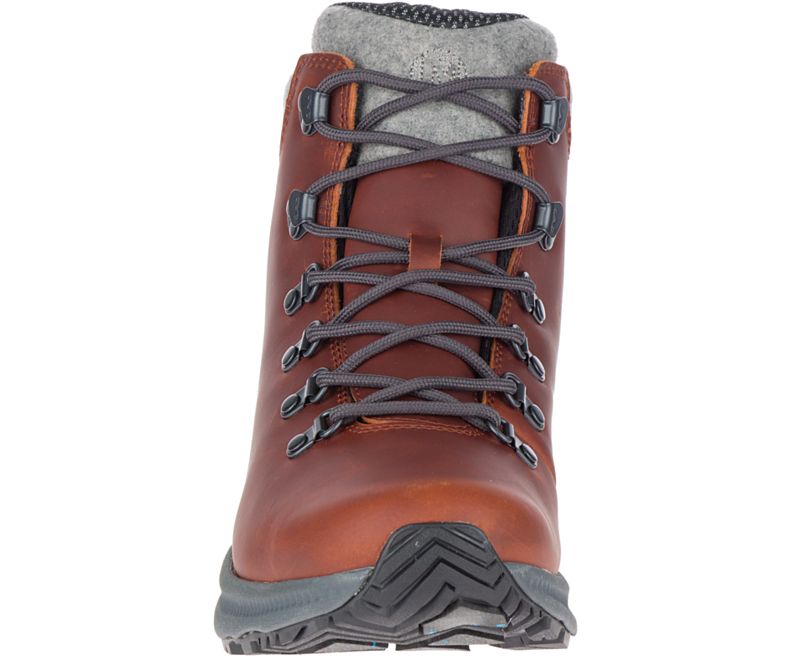 Merrell Ontario Thermo Mid Vedenpitävät Miesten Vaellussaappaat Ruskea | 41494M-2HB