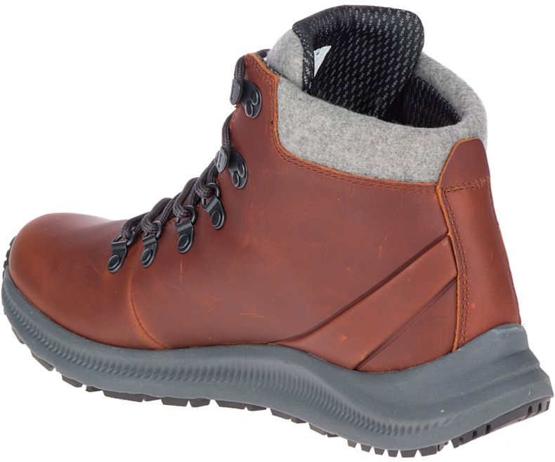 Merrell Ontario Thermo Mid Vedenpitävät Miesten Vaellussaappaat Ruskea | 41494M-2HB